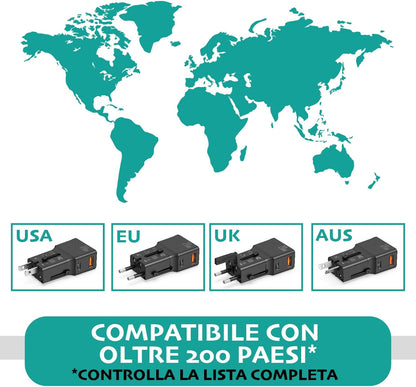 Travel Charger 2 Usb Port Pd 20W