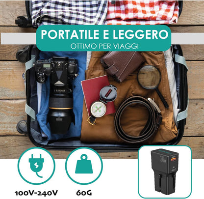Travel Charger 2 Usb Port Pd 20W