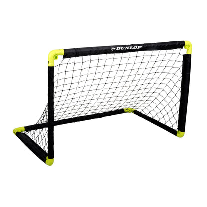 Dunlop Voetbaldoel - Voetbalgoal 90 x 59 x 61 cm - Voetbal Goal Opvouwbaar - Makkelijk op te Bergen - Voetbal Training Doel voor Kinderen en Volwassenen - Kunststof - Zwart/Geel