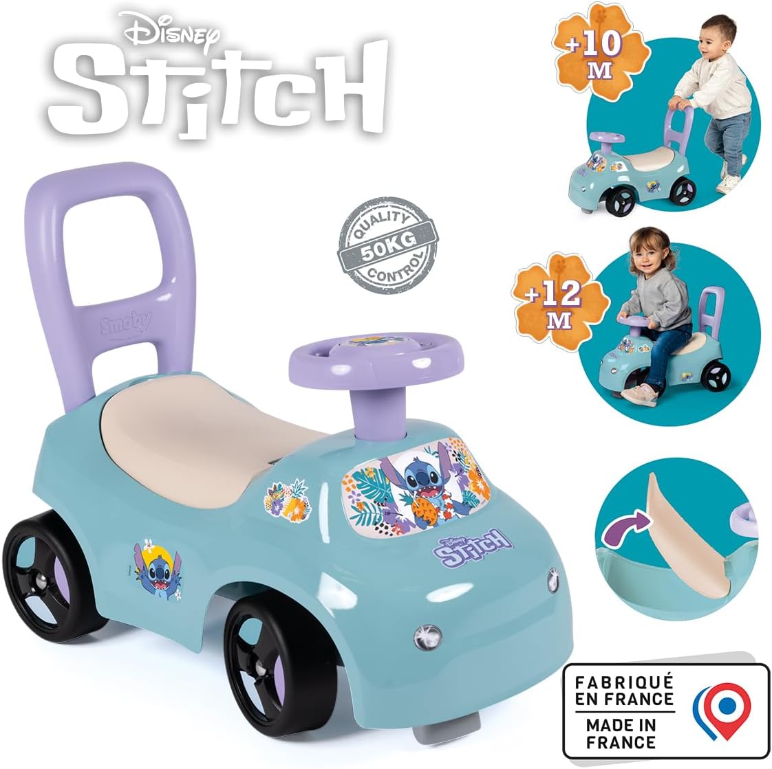 Smoby - Smoby Stitch 2-in-1 Loopauto