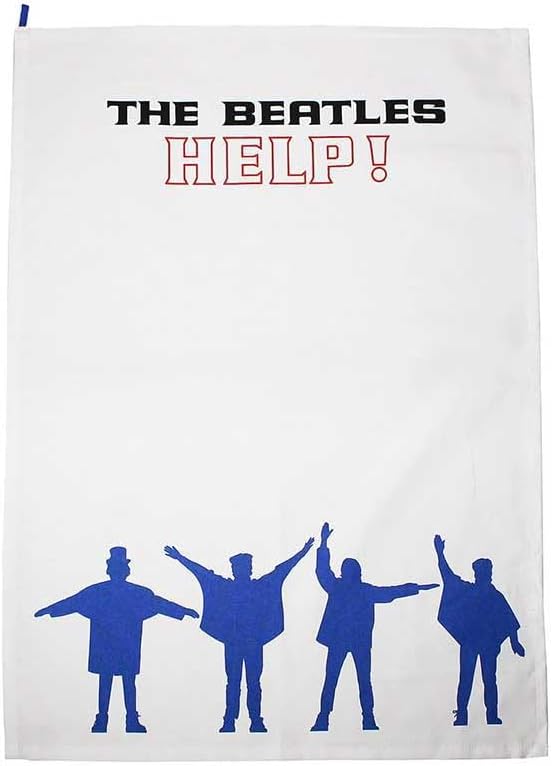 Tea Towel (Recycled Cotton) - The Beatles (Help)