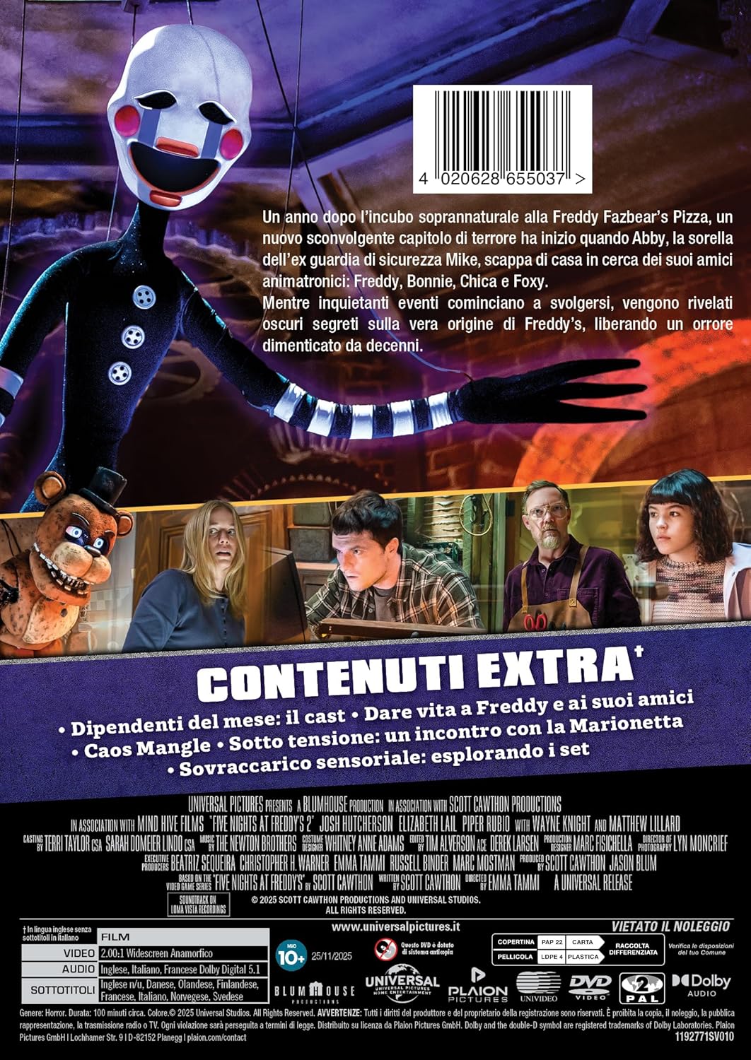 Dvd Five Nights At Freddy'S 2