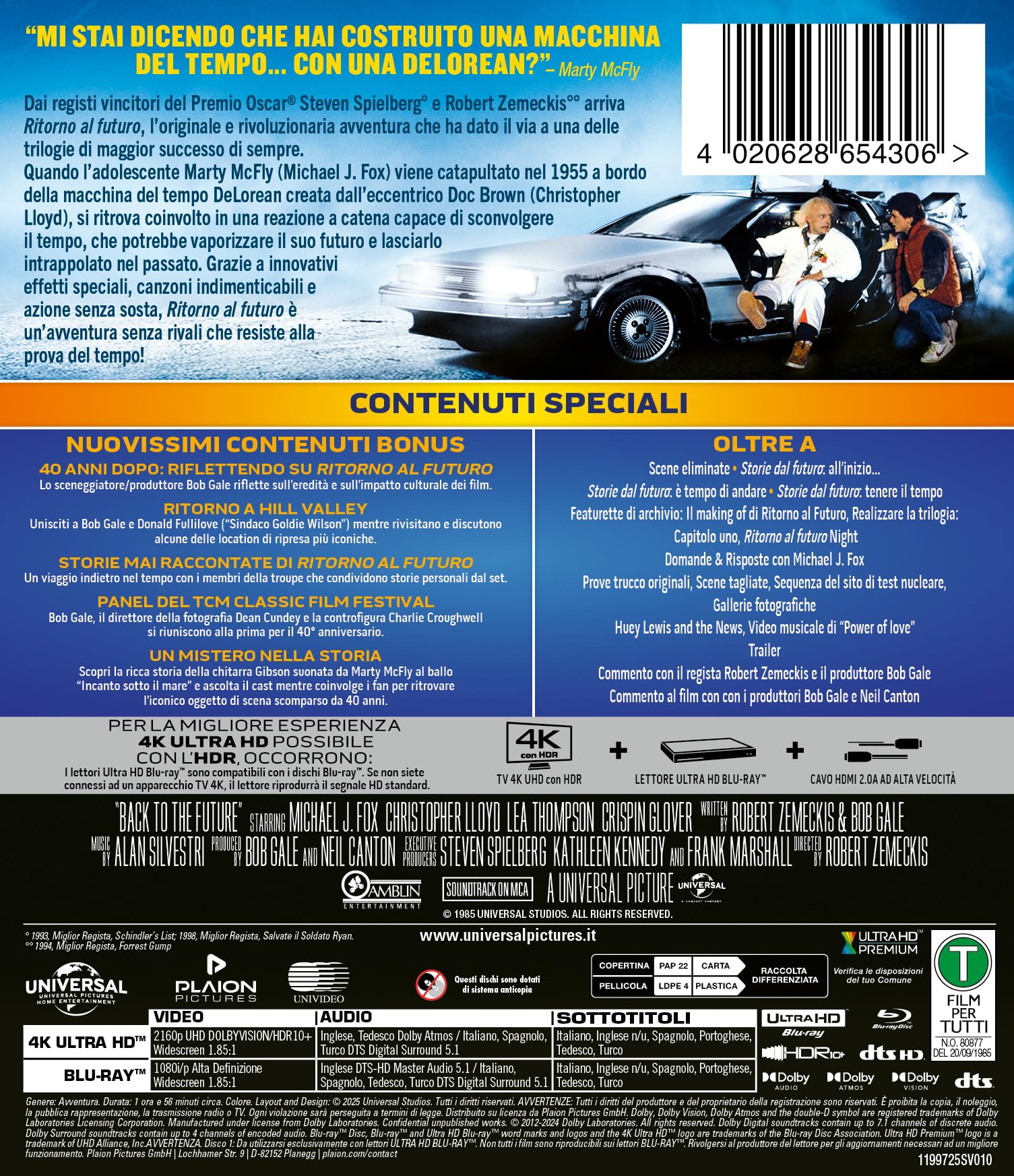 Ritorno Al Futuro (4K Ultra Hd + 2 Blu-Ray)