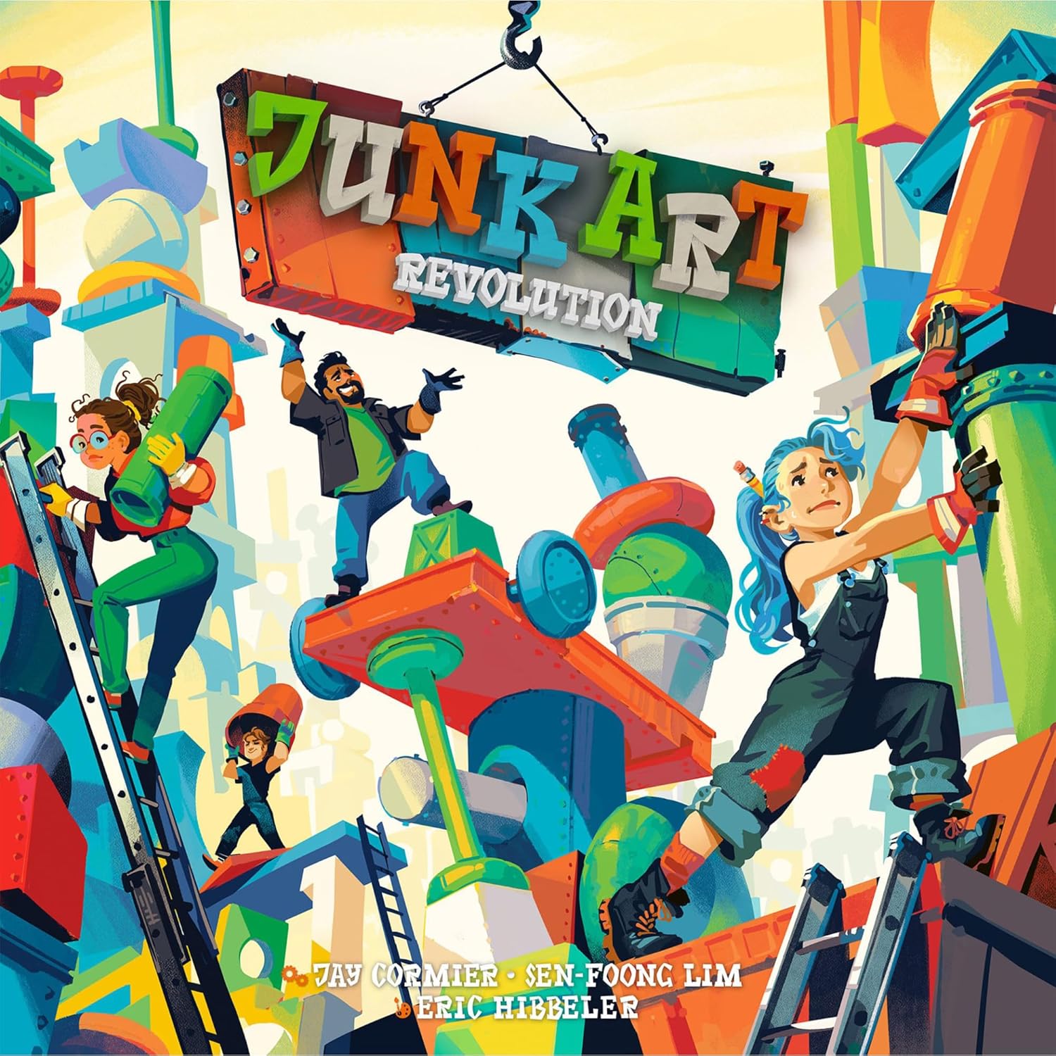 Junk Art Revolution | Board Game | Ages 8+ | 2-6 Players | 30 Minutes Playing Time