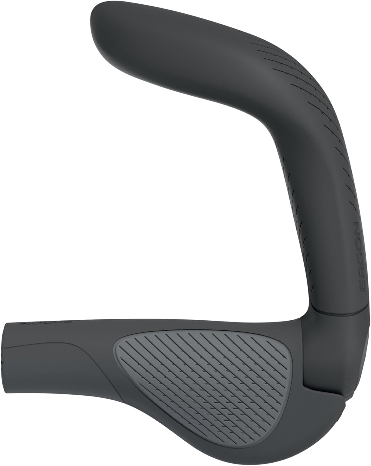 Ergon GP5 EVO - Manopole per bicicletta con estremità manubrio integrate, taglia S, colore: Nero