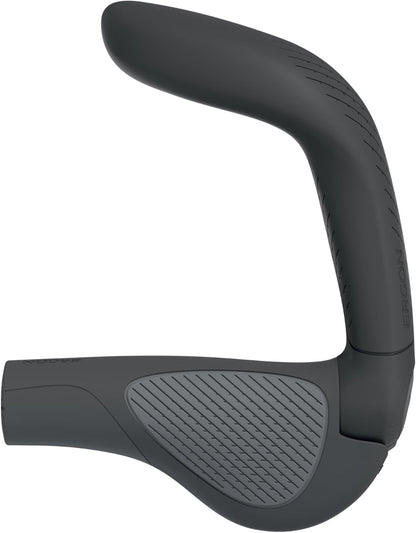 Ergon GP5 EVO - Manopole per bicicletta con manubrio integrato, colore: nero, taglia L