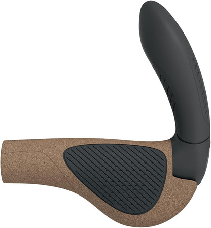 Ergon GP4 EVO - Manopole per bicicletta con manubrio integrato, Biokork, L