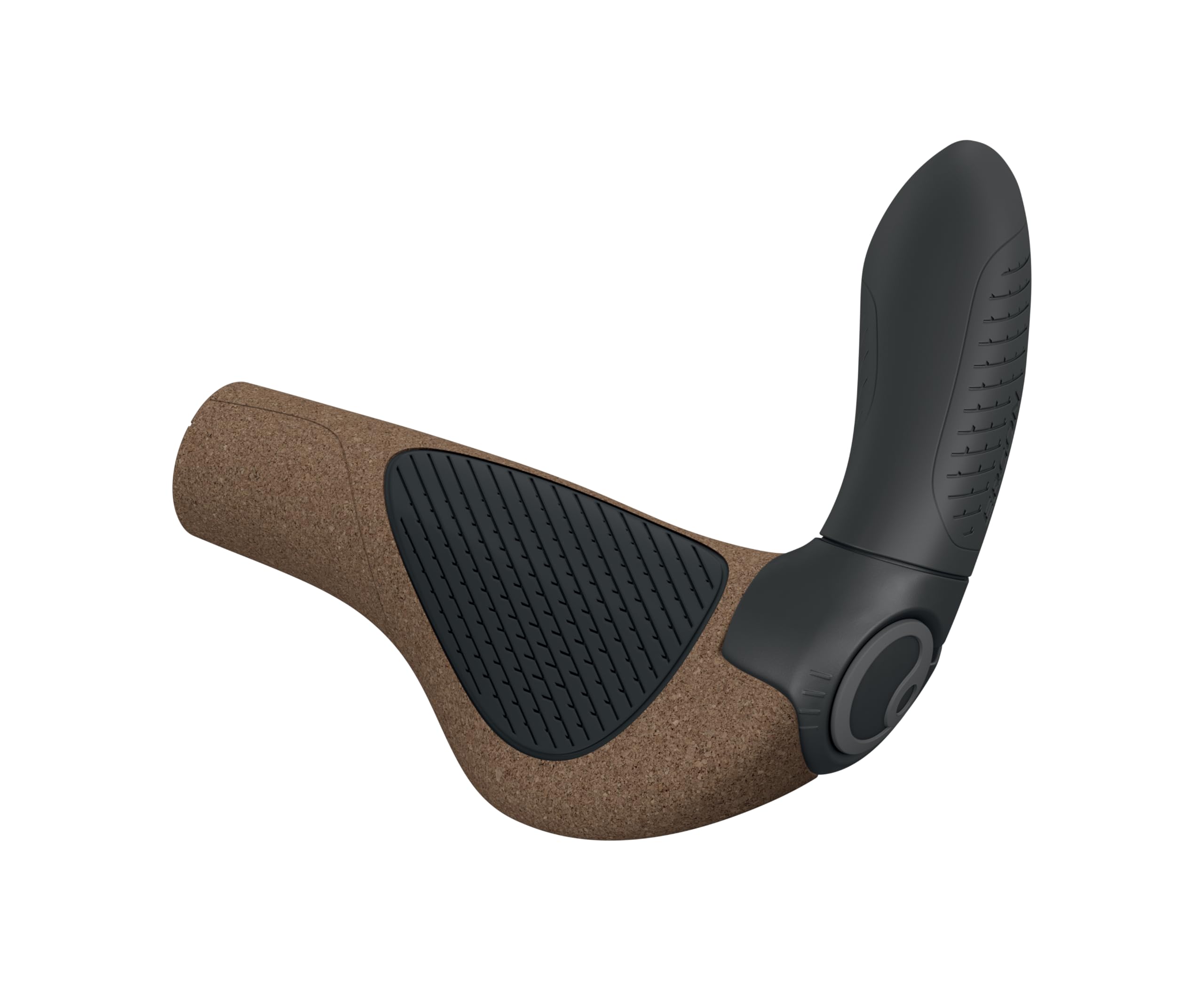 Ergon GP4 EVO - Manopole per bicicletta con manubrio integrato, Biokork, L