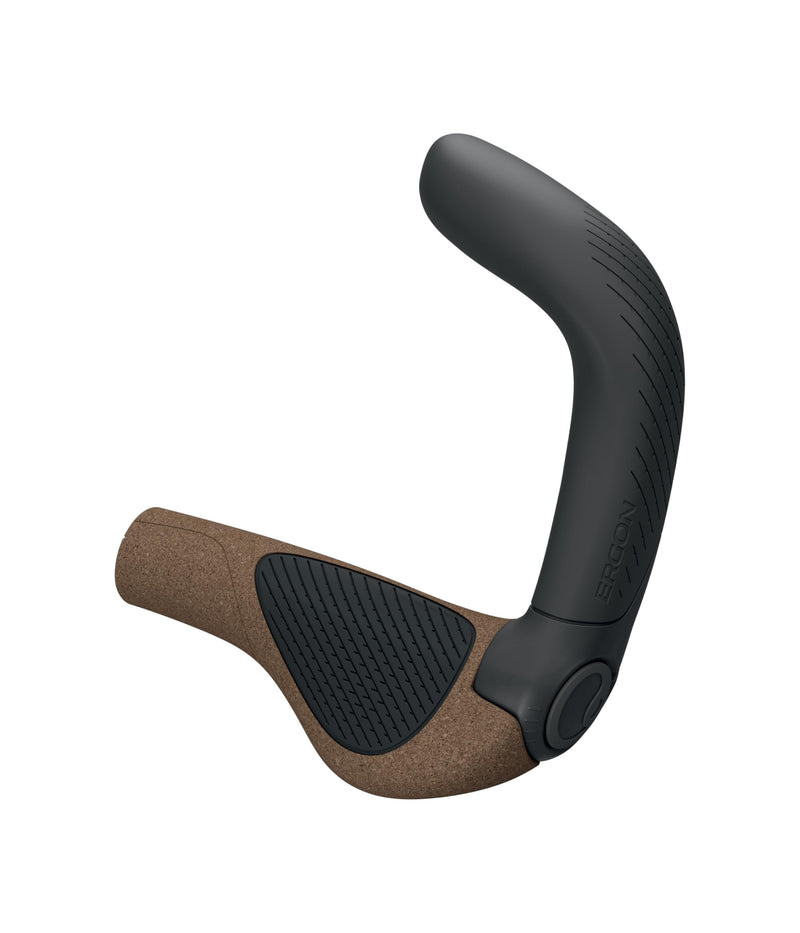 Ergon GP5 EVO - Manopole per bicicletta con manubrio integrato, Biokork, S