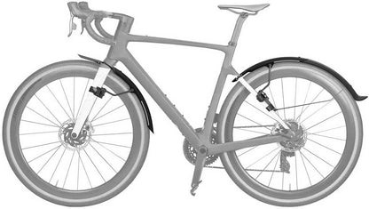 Set parafanghi anteriori Topeak Tetrafender G1 & G2 per ruote da 650C / 700C