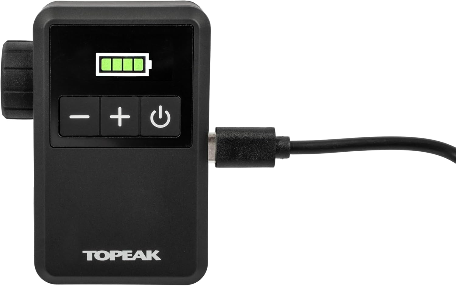 Topeak E-Booster Mini with Digital Gauge for Bicycle Tyres, Black