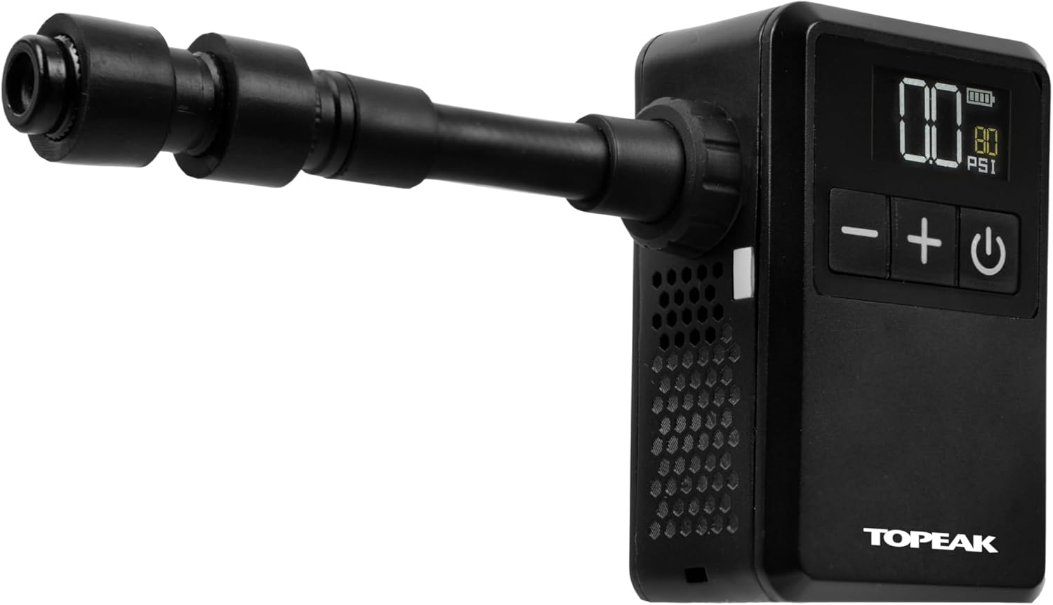 Topeak E-Booster Mini with Digital Gauge for Bicycle Tyres, Black