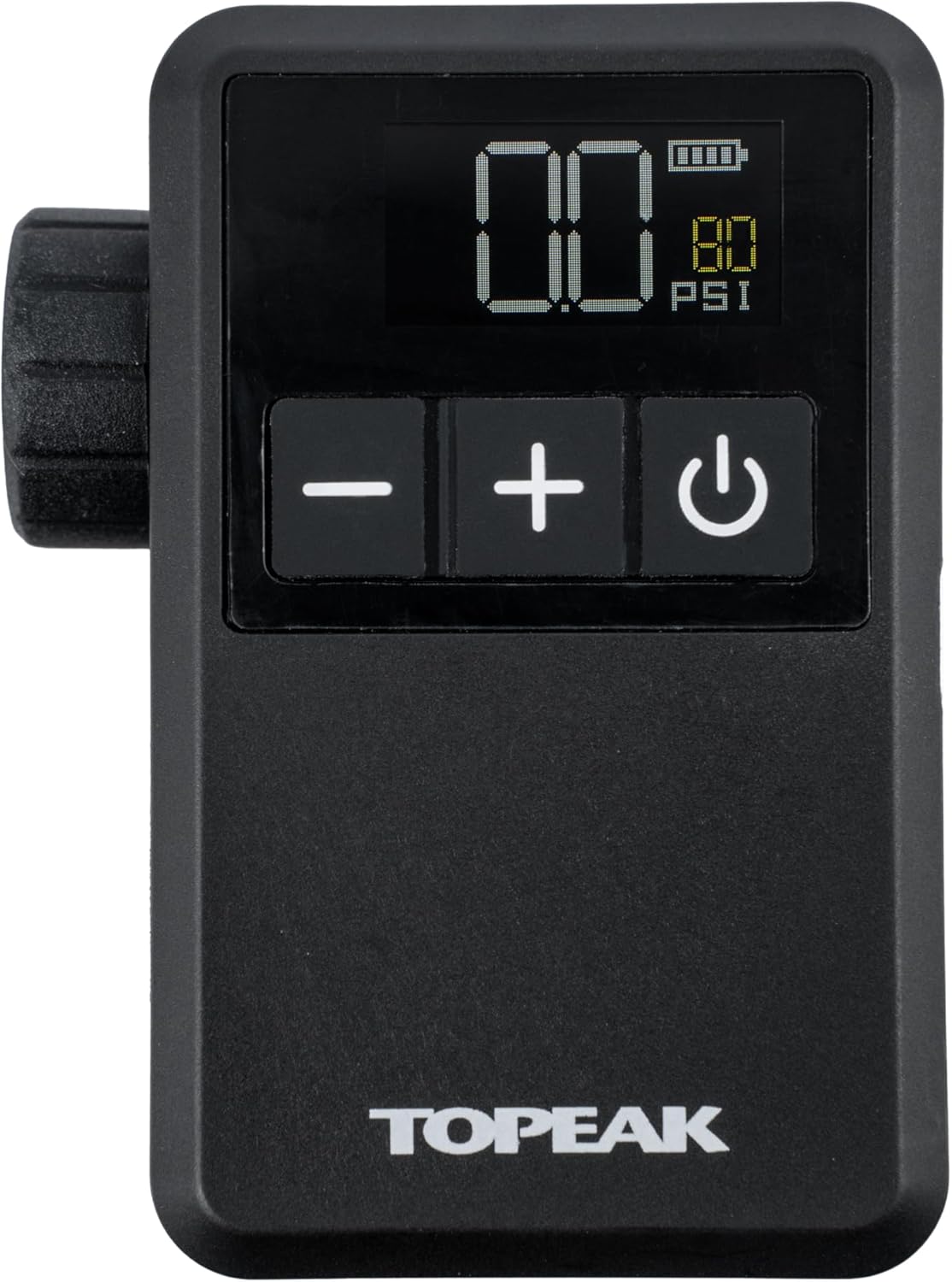 Topeak E-Booster Mini with Digital Gauge for Bicycle Tyres, Black