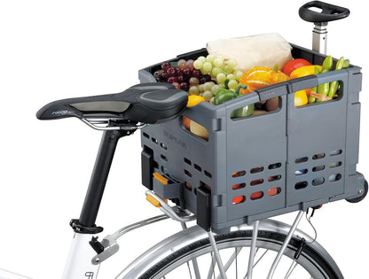 TrolleyTote Folding MTX Rear Basket, Black, One size