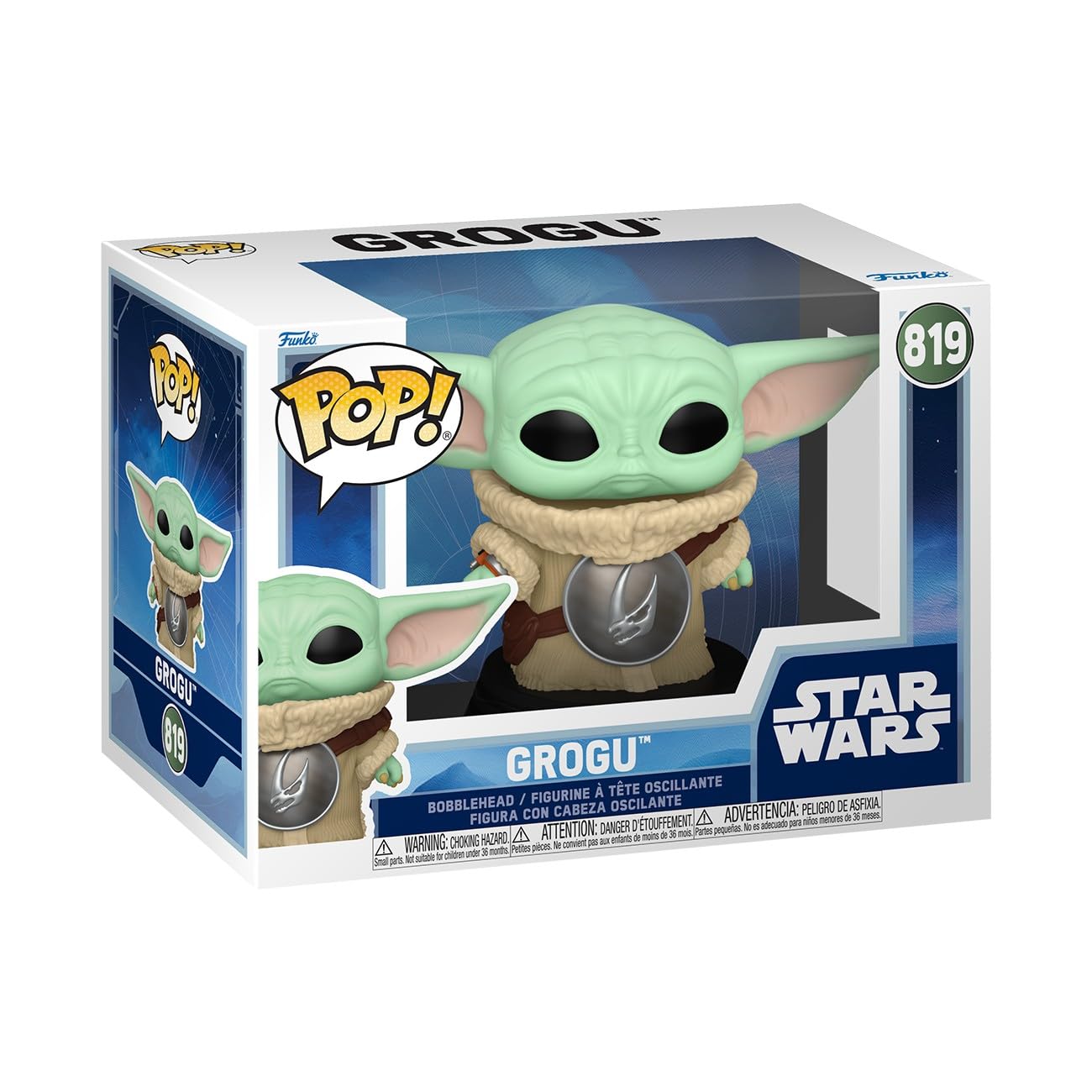 Funko POP! Star Wars: The Mandalorian and Grogu - Grogu - Collectable Vinyl Figure - Gift Idea - Official Merchandise - Toys For Kids & Adults - Model Figure for Collectors and Display