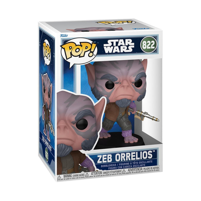 Funko POP! Star Wars: The Mandalorian and Grogu - Zeb Orrelios - Collectable Vinyl Figure - Gift Idea - Official Merchandise - Toys For Kids & Adults - Model Figure for Collectors and Display