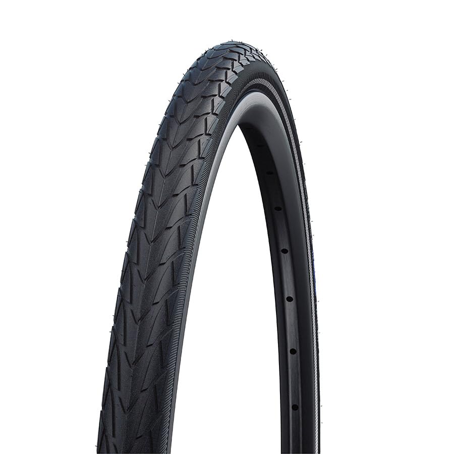 Schwalbe Marathon Racer Performance Line Bicycle Tyre - Black/Reflective 28 x 1.35