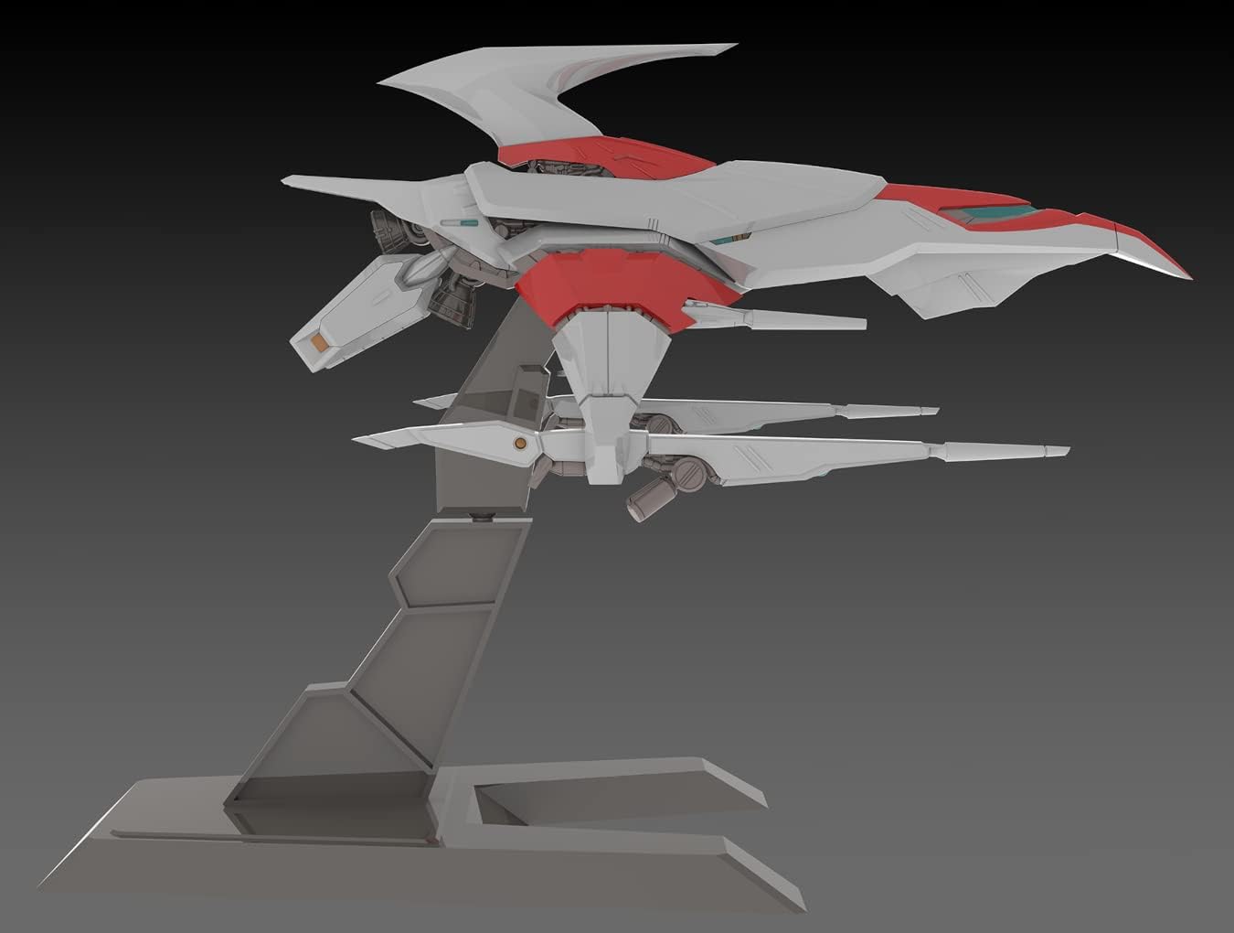 PLUM PP148 Darius Silverhawk 3F-1B SPACE FIGHTER Total Length Approx. 5.5 inches (140 mm), 1/144 Scale, Color-coded Plastic Model