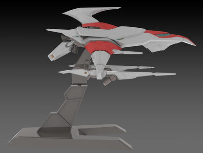 PLUM PP148 Darius Silverhawk 3F-1B SPACE FIGHTER Total Length Approx. 5.5 inches (140 mm), 1/144 Scale, Color-coded Plastic Model