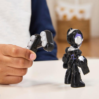 Marvel Iron Man and His Fantastic Friends Black Panther Jet Action Figure (3") & Vehicle, Superhero Toy for Kids, Ages 3+