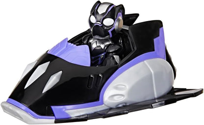 Marvel Iron Man and His Fantastic Friends Black Panther Jet Action Figure (3") & Vehicle, Superhero Toy for Kids, Ages 3+