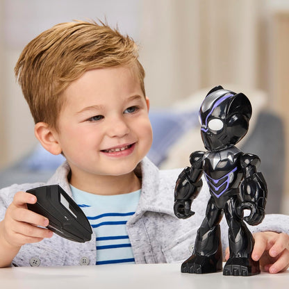 Iron Man and His Awesome Friends Marvel Black Panther Action Figure – 22.8 cm (9 Inch) Oversized Toy with Accessory, Ages 3+