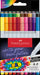 Faber-Castell Boldpen 155318 Felt Tip Pen Set, 20 Grip Fibre Pens with 1 mm Line Width, Washable Ink