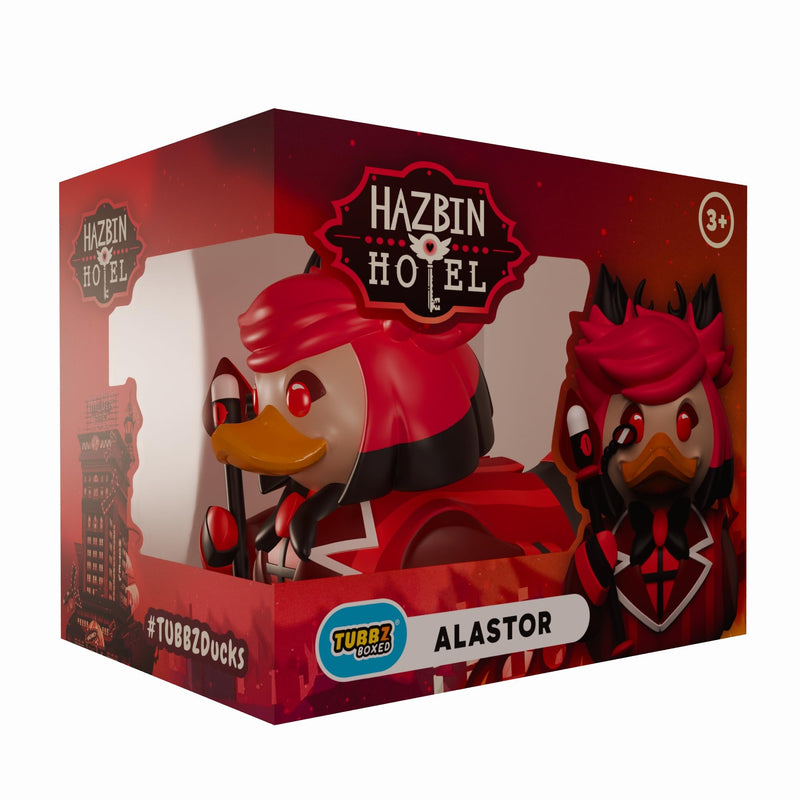 TUBBZ Box-Ausgabe: Hazbin Hotel – Alastor Cosplaying Gummiente Vinylfigur – Offizielle Sammelfigur für Fans von Hellaverse