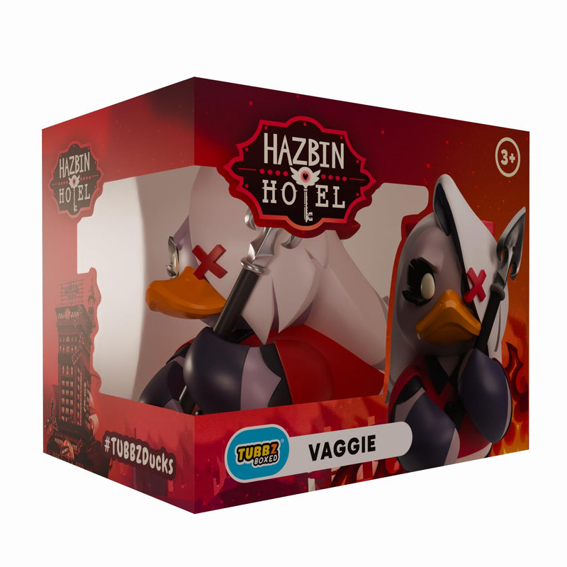 TUBBZ Box-Ausgabe: Hazbin Hotel – Vaggie Cosplaying Gummiente Vinylfigur – Offizielle Sammelfigur für Fans von Hellaverse