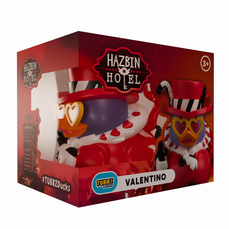 TUBBZ Box-Ausgabe: Hazbin Hotel – Valentino Cosplaying Gummiente Vinylfigur – Offizielle Sammelfigur für Fans von Hellaverse