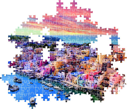 Clementoni Jigsaw Puzzle Picturesque Procida Island 1500 Pieces - Compact Box, Puzzle For Adults 14-99 Years, Gift For Men/Women, Made In Italy, 31721
