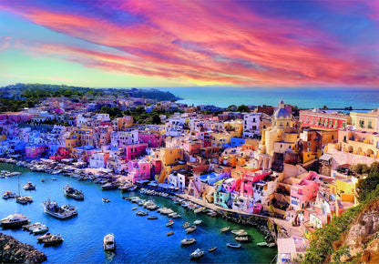 Clementoni Jigsaw Puzzle Picturesque Procida Island 1500 Pieces - Compact Box, Puzzle For Adults 14-99 Years, Gift For Men/Women, Made In Italy, 31721