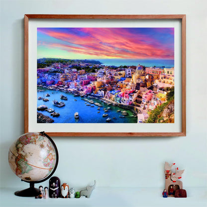 Clementoni Jigsaw Puzzle Picturesque Procida Island 1500 Pieces - Compact Box, Puzzle For Adults 14-99 Years, Gift For Men/Women, Made In Italy, 31721