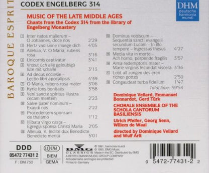 Codex Engelberg 314 - Music of the Late Middle Ages