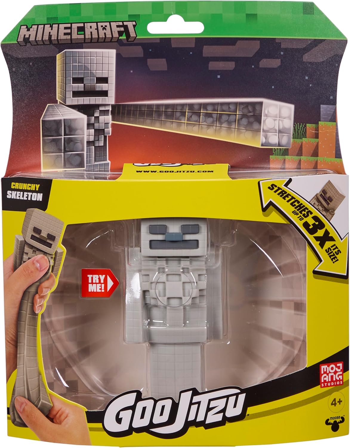 Heroes of Goo Jit Zu Minecraft Stretchy Characters, Skeleton, Super Stretchy Goo Filling