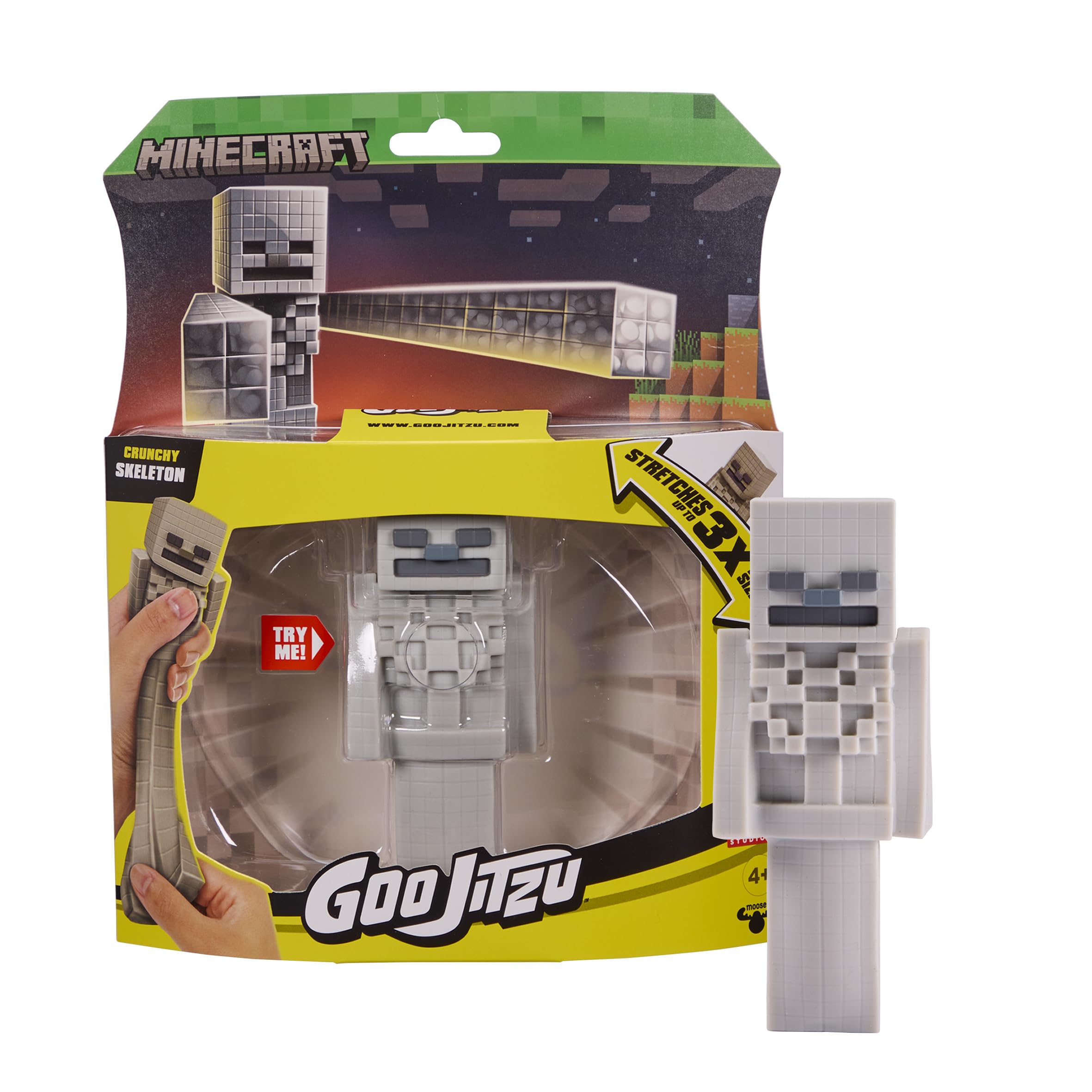 Heroes of Goo Jit Zu Minecraft Stretchy Characters, Skeleton, Super Stretchy Goo Filling
