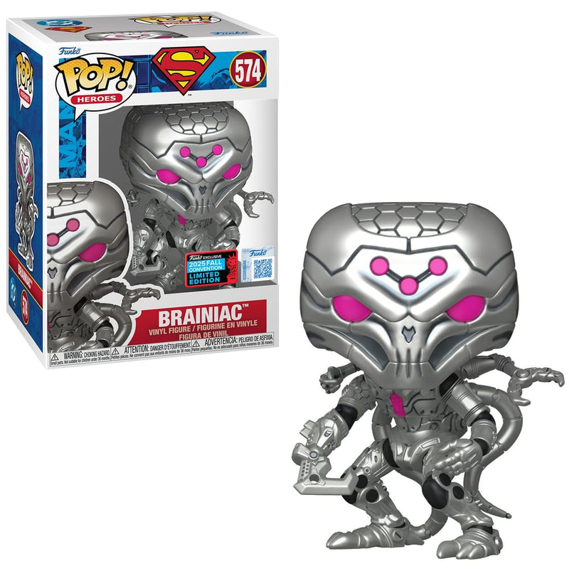 POP Superman Brainiac Funko Exclusive 2025 Fall Convention Limited Edition 574 (with Plastic Protection