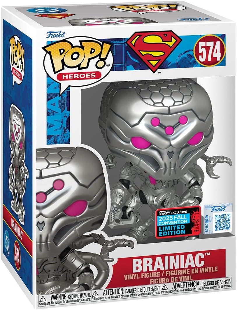 POP Superman Brainiac Funko Exclusive 2025 Fall Convention Limited Edition 574 (with Plastic Protection