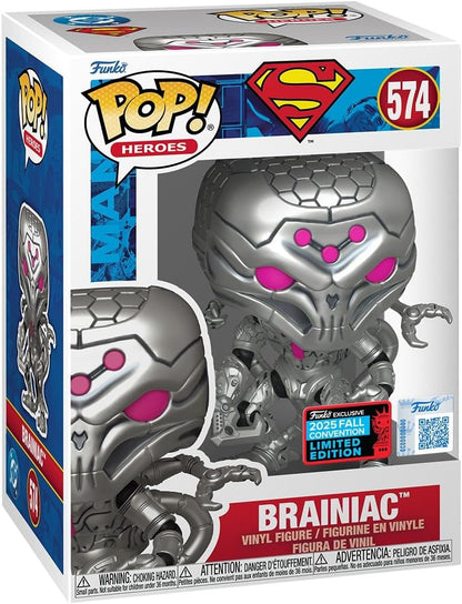 POP Superman Brainiac Funko Exclusive 2025 Fall Convention Limited Edition 574 (with Plastic Protection