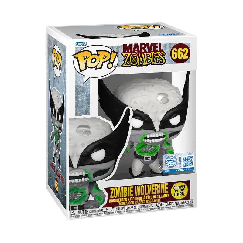 Pop! Marvel: Zombies - Wolverine (B&W) (Gw) (Exc