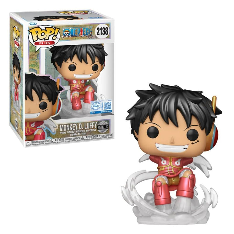 POP Monkey D. Luffy Metallic Funko Original 2138 (with Plastic Protection