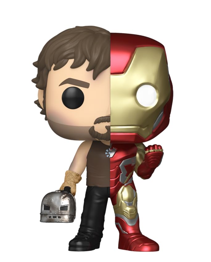 Funko Marvel: Split Tony Stark/Iron Man Pop Vinyl Figures