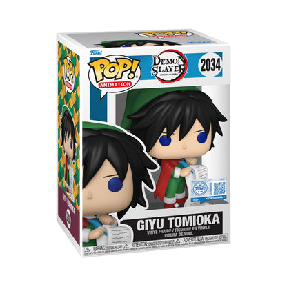 Funko Pop! Animation: Demon Slayer - Giyu - (Holidays) - Amazon Exclusive - Collectable Vinyl Figure - Gift Idea - Official Merchandise - Toys for Kids & Adults - Anime Fans