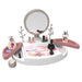 Smoby - My Beauty Studio - Kapsalon, Nagelsalon, Nepmake-up - Afneembare spiegel - Draaibare lades - 15 accessoires - Gerecycled materiaal - Vanaf 3 jaar - Gemaakt in Frankrijk