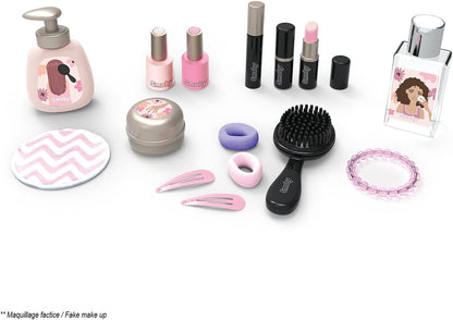 Smoby - My Beauty Studio - Kapsalon, Nagelsalon, Nepmake-up - Afneembare spiegel - Draaibare lades - 15 accessoires - Gerecycled materiaal - Vanaf 3 jaar - Gemaakt in Frankrijk