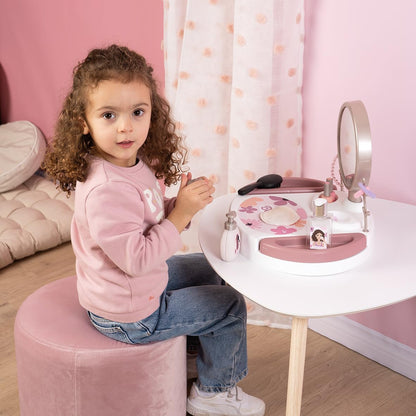 Smoby - My Beauty Studio - Kapsalon, Nagelsalon, Nepmake-up - Afneembare spiegel - Draaibare lades - 15 accessoires - Gerecycled materiaal - Vanaf 3 jaar - Gemaakt in Frankrijk