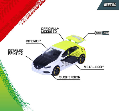 Majorette Neon Racer 5-delige cadeauset - 5 speelgoedauto's met vrijloop, te openen onderdelen, van metaal, 1:64, officieel gelicentieerd, meerkleurig, voor verzamelaars en kinderen vanaf 3 jaar, 7,5