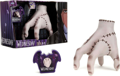Jada Toys Wednesday Addams RC Thing (18 cm) - Op afstand bestuurde ijskoud handje voor Wednesday fans en kinderen vanaf 8 jaar, speelgoedhand incl. afstandsbediening en batterijen