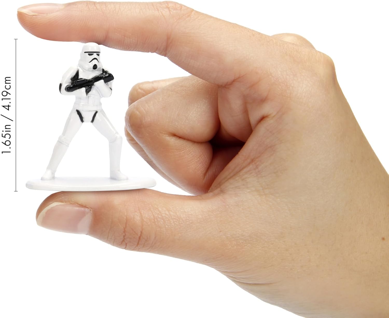 Jada Toys Star Wars Nano Die-Cast Figuren 3er Set, Stormtrooper, Darth Vader, Stormtrooper 2, 4 cm 1.65 Zoll – Mehrfarbig