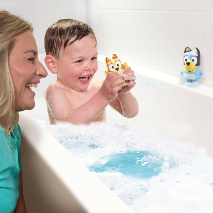 Toomies Bluey Bath Squirters, Bluey & Bingo Water Squirter Set, Soft Squeeze Bath Toys for Toddlers, Easy-Grip Water Play for Little Hands, Developmental Bath Time Toys for Imaginative Play